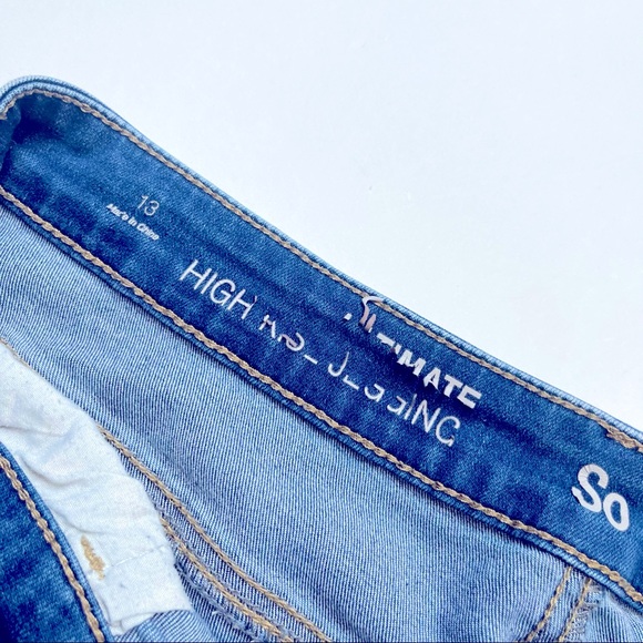 SO blue high rise skinny jeans size 13 - Picture 4 of 6